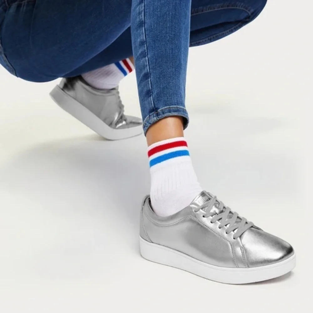 New Fitflop Rally Sneakers in Silver